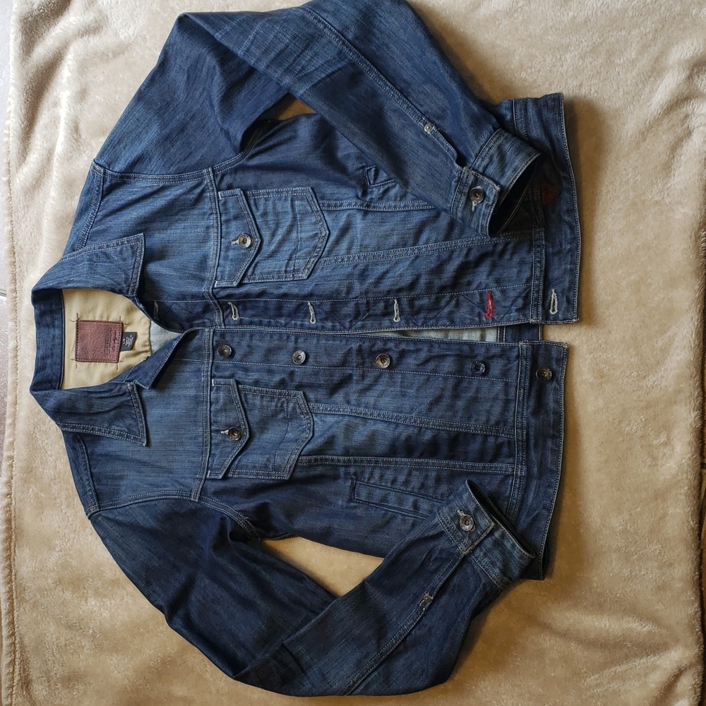 Guess Distressed Style Denim Jacket